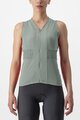 CASTELLI Cyklistický dres bez rukávů - ANIMA - zelená