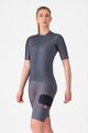 CASTELLI Cyklistické kalhoty krátké s laclem - UNLIMITED CARGO W - šedá