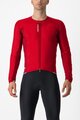 CASTELLI Cyklistický dres s dlouhým rukávem zimní - FLY JACK-SEY - červená