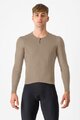 CASTELLI Cyklistický dres s dlouhým rukávem zimní - FLY LS - béžová