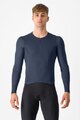 CASTELLI Cyklistický dres s dlouhým rukávem zimní - FLY LS - modrá