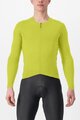 CASTELLI Cyklistický dres s dlouhým rukávem zimní - FLY LS - žlutá
