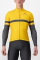 CASTELLI Cyklistický dres s dlouhým rukávem zimní - RETTA - žlutá