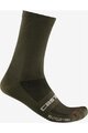 CASTELLI Cyklistické ponožky klasické - RE-CYCLE THERMAL 18 - hnědá