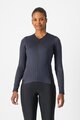 CASTELLI Cyklistický dres s dlouhým rukávem zimní - FLY LS W - černá