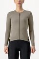 CASTELLI Cyklistický dres s dlouhým rukávem zimní - FLY LS W - hnědá