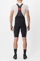 CASTELLI Cyklistické kalhoty krátké s laclem - UNLIMITED THERMAL - černá