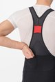 CASTELLI Cyklistické kalhoty krátké s laclem - UNLIMITED THERMAL - černá