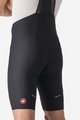 CASTELLI Cyklistické kalhoty krátké s laclem - ESPRESSO - černá