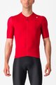 CASTELLI Cyklistický dres s krátkým rukávem - ESPRESSO - červená