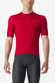 CASTELLI Cyklistický dres s krátkým rukávem - červená