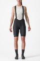 CASTELLI Cyklistické kalhoty krátké s laclem - ESPRESSO W DT - černá