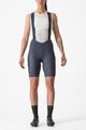 CASTELLI Cyklistické kalhoty krátké s laclem - ESPRESSO W DT - modrá