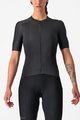 CASTELLI Cyklistický dres s krátkým rukávem - ESPRESSO W - antracitová