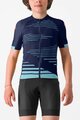 CASTELLI Cyklistický dres s krátkým rukávem - AERO KID - modrá