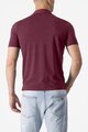 CASTELLI polokošile - MERINO POLO - bordó