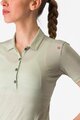 CASTELLI polokošile - MERINO W POLO - zelená