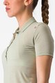 CASTELLI polokošile - MERINO W POLO - zelená