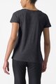 CASTELLI Cyklistické triko s krátkým rukávem - CLASSICO W TEE - černá