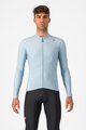 CASTELLI Cyklistický dres s dlouhým rukávem zimní - ESPRESSO THERMAL - světle modrá