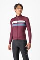 CASTELLI Cyklistický dres s dlouhým rukávem zimní - LINEARE - bordó