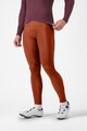 CASTELLI Cyklistické kalhoty dlouhé s laclem - ESPRESSO - červená