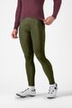 CASTELLI Cyklistické kalhoty dlouhé s laclem - ESPRESSO - zelená