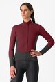 CASTELLI Cyklistická zateplená bunda - PERFETTO AIR W - bordó