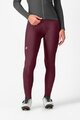 CASTELLI Cyklistické kalhoty dlouhé s laclem - ESPRESSO W DT - bordó