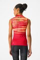 CASTELLI Cyklistický dres bez rukávů - INSIDER 2 W - červená