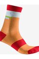 CASTELLI Cyklistické ponožky klasické - VELOCISSIMA 2 THERMAL - oranžová