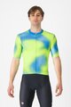CASTELLI Cyklistický dres s krátkým rukávem - VORTICE - modrá/žlutá