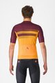 CASTELLI Cyklistický dres s krátkým rukávem - SIMBOLO - žlutá/bordó