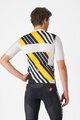 CASTELLI Cyklistický dres s krátkým rukávem - HERITAGE - černá/bílá/žlutá