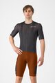 CASTELLI Cyklistické kalhoty krátké s laclem - UNLIMITED ENDURANCE - červená