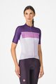 CASTELLI Cyklistický dres s krátkým rukávem - ELEGANTE - fialová/růžová/bílá