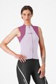 CASTELLI Cyklistický dres bez rukávů - SOLE - fialová/bílá