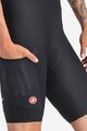 CASTELLI Cyklistické kalhoty krátké s laclem - UNLIMITED ENDURANCE W DT - černá