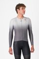 CASTELLI Cyklistický dres s dlouhým rukávem letní - UPF LONG - stříbrná/šedá