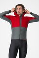 CASTELLI Cyklistická větruodolná bunda - FLY UNLTD - červená/šedá