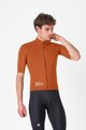 CASTELLI Cyklistická větruodolná bunda - DO.DI.CI. SHORT SLEEVE - hnědá