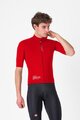 CASTELLI Cyklistická větruodolná bunda - DO.DI.CI. SHORT SLEEVE - červená