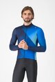 CASTELLI Cyklistický dres s dlouhým rukávem zimní - AMPLIFY - modrá