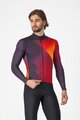 CASTELLI Cyklistický dres s dlouhým rukávem zimní - AMPLIFY - černá/červená/žlutá