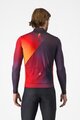 CASTELLI Cyklistický dres s dlouhým rukávem zimní - AMPLIFY - černá/červená/žlutá