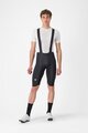 CASTELLI Cyklistické kalhoty krátké s laclem - OMLOOP THERMAL - černá