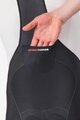 CASTELLI Cyklistické kalhoty krátké s laclem - OMLOOP THERMAL - černá