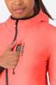 CASTELLI Cyklistická zateplená bunda - UNLIMITED W - růžová