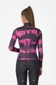 CASTELLI Cyklistický dres s dlouhým rukávem zimní - BLUR THERMAL - černá/fialová