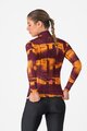 CASTELLI Cyklistický dres s dlouhým rukávem zimní - BLUR THERMAL - červená/žlutá